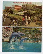 2 Marineland of the Pacific Postcards Palos Verdi Peninsula California Dolphins  - £8.70 GBP