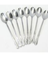 Superior Chapel Hill Iced Tea Spoons 7-3/8&quot; Stainless Lot of 8 - €16,09 EUR