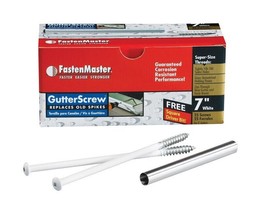 FastenMaster FMGUT007-25BR Gutter Screws No. 3 X 7&quot; L Square Round Head ... - £30.79 GBP