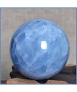 Madagascar Natural Blue Quartz Celestine Healing Energy Orb Crystal Sphe... - €166,48 EUR