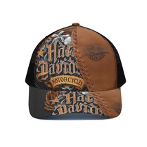 Harley Motor Racing Graphic Davidson Leather Image Unisex Trucker Hat wi... - $22.99