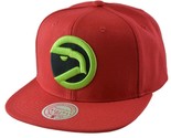 Atlanta Hawks NBA Grinch Men Basketball Flatbill Snapback Cap by Mitchel... - $28.49