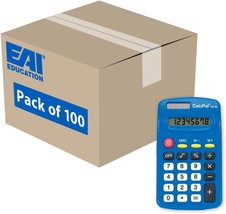 Eai Education Calcpal Eai-80 Basic Solar Calculator, Dual-Power, Bulk Set Of 100 - $323.99