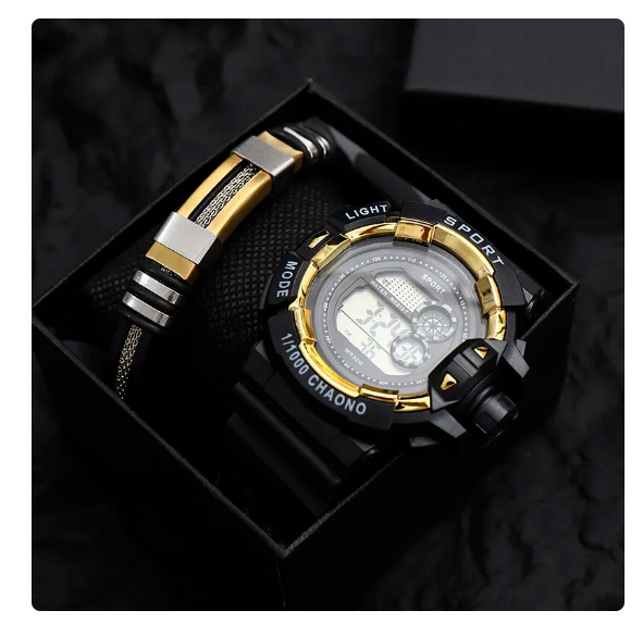 Primary image for Men's Luxury Electronic Watches Luminous Fashion Sport Titanium Steel Bracelet