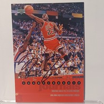 1997 upper deck Championship Journals Michael Jordan  Bulls Autograph COA - £417.99 GBP