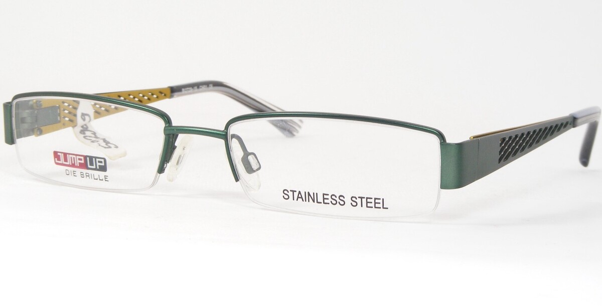 JUMP UP BI 2729 15 Grün Einzigartig Selten Brille Brillengestell 51-17-1... - $46.21