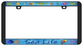 Sea Life Oc EAN Dolphin Whale Turtles Fish Octopus License Plate Frame Holder - £6.29 GBP