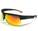 REVO Sonnenbrille RE 1024 01 CUSP C Schwarz Quadrat Rahmen Orange Spiege... - $120.83