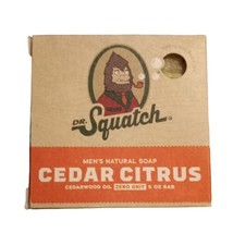 Dr Squatch Cedar Citrus Orange Men&#39;s Natural Oil 5oz. Bar Soap No Chemicals USA - £9.60 GBP