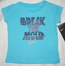 Nike Baby Girl T-Shirt Break The Mold Blue 24M 24 Month - $8.99