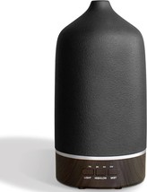 Essential Oil Diffuser Aromatherapy Humidifier - 300ML Ceramic Ultrasonic Black - £15.50 GBP