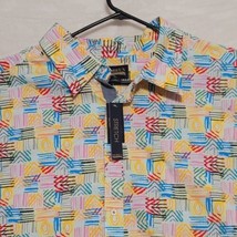 cremieux Premium Denim mens shirt 4XB Geometric Multicolor Long Sleeves - £35.29 GBP