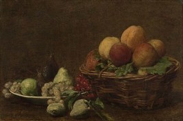 Still Life with Fruit by Henri Fantin-Latour Oil Painting Giclee Print Canvas - £7.43 GBP+