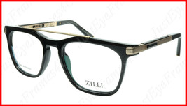 ZILLI Eyeglasses Frame Titanium Acetate Black Gold France Made ZI 60018 C01 - £647.86 GBP