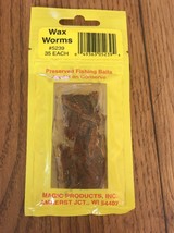Wax Worms #5239 35 EACH Preserved FishingBaits-Brand New-SHIPS N 24 HOURS - $19.68