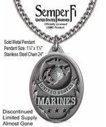 MARINES TRIBUTE NECKLACE GRATITUDE MILITARY USMC SEMPER FI  PATRIOT FREE... - $43.53