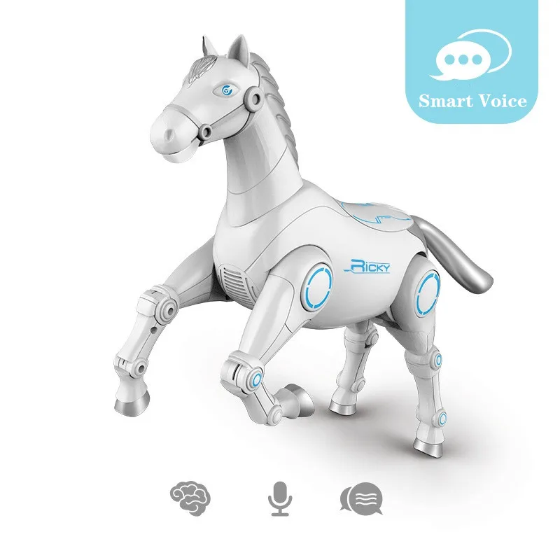 New RC Smart Robot Horse Interactive Remote Control Animal Dialogue Sing Dance - £112.63 GBP