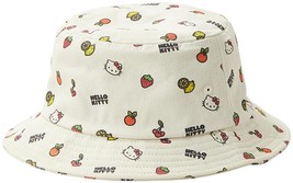 PACSUN Sanrio Hello Kitty Fruit Bucket Hat Color Cream One Size NEW W TAG - £69.58 GBP
