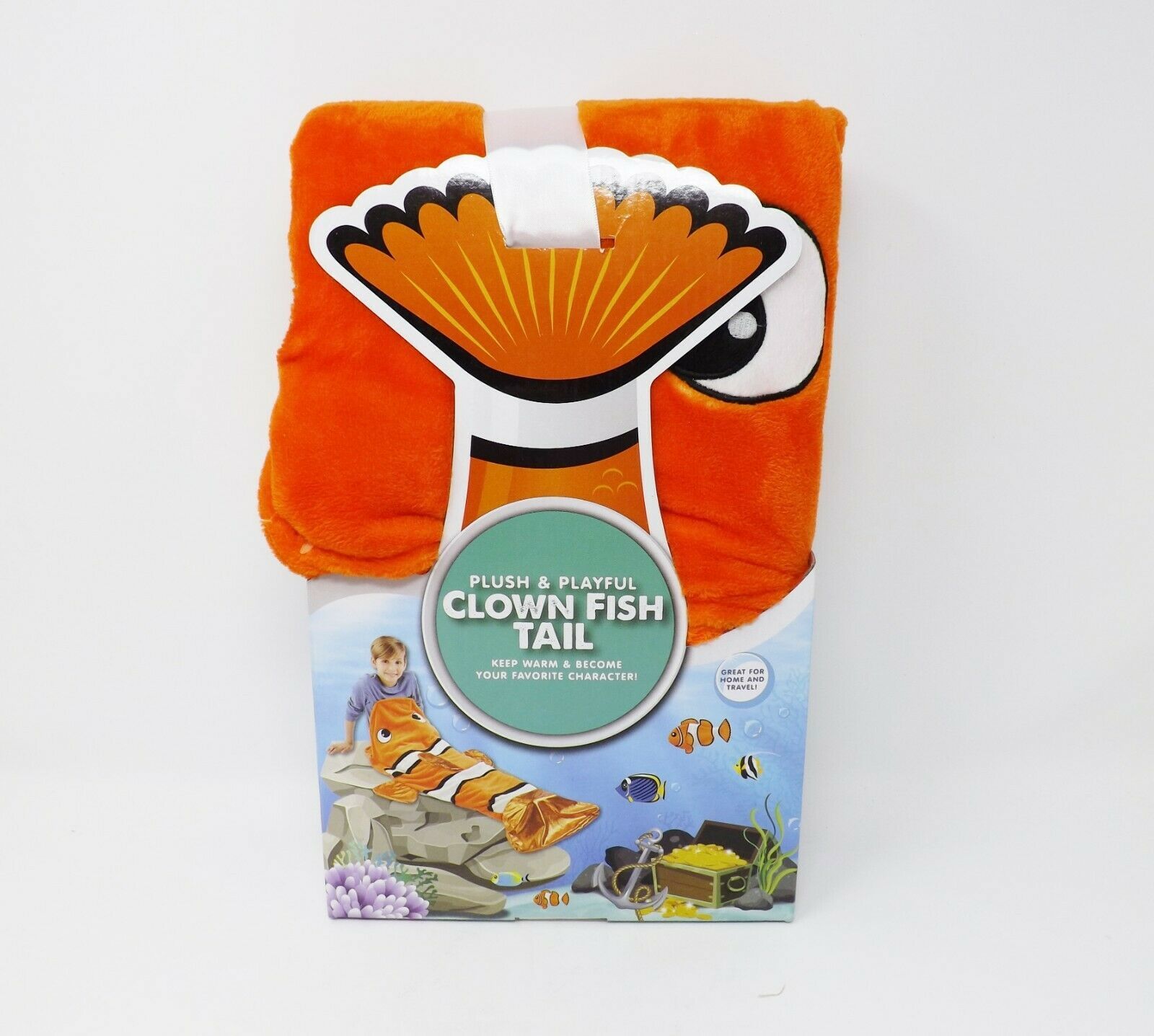 Jay Franco Plush & Playful Clown Fish Tail Nemo - New - $18.47