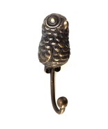 Solid Brass Clothes Hanger 6.6&quot; Vintage Pants Hook Owl Strong Wall Mount - $89.77 CAD+
