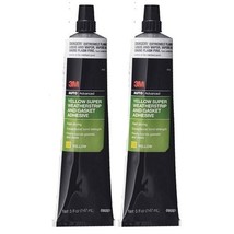 3M Super Weatherstrip And Gasket Adhesive Yellow 5 Oz Tube 2 Pack - $19.87