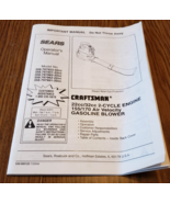 Sears Craftsman Gas Power Blower Owners Manual - $6.76 CAD