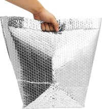 10 Insulated Thermal Bubble Bags with Handle 10 x 10 x 10 Metalized Foil - $49.80