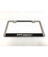 1 SVT LIGHTNING Carbon Fiber Style Stainless Steel Chrome License Frame ... - $13.92