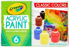 Crayola Acrylic Paint Set 2oz 6 Per Pkg - £19.12 GBP