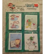 Tiny Toon Adventures Partially Opened Holiday Gift Trims Tags 15 total 1... - $14.50