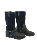 SPERRY Top Sider Dylan Style Black/Suede Boots In Sz 6 - $55.48 CAD