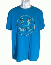 UNDER ARMOUR Loose Short Sleeve Blue T-Shirt Large - $7.91