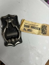Vintage Door Knocker Ameroc 9061 Carriage House Antique Silver Screws Mi... - $26.65