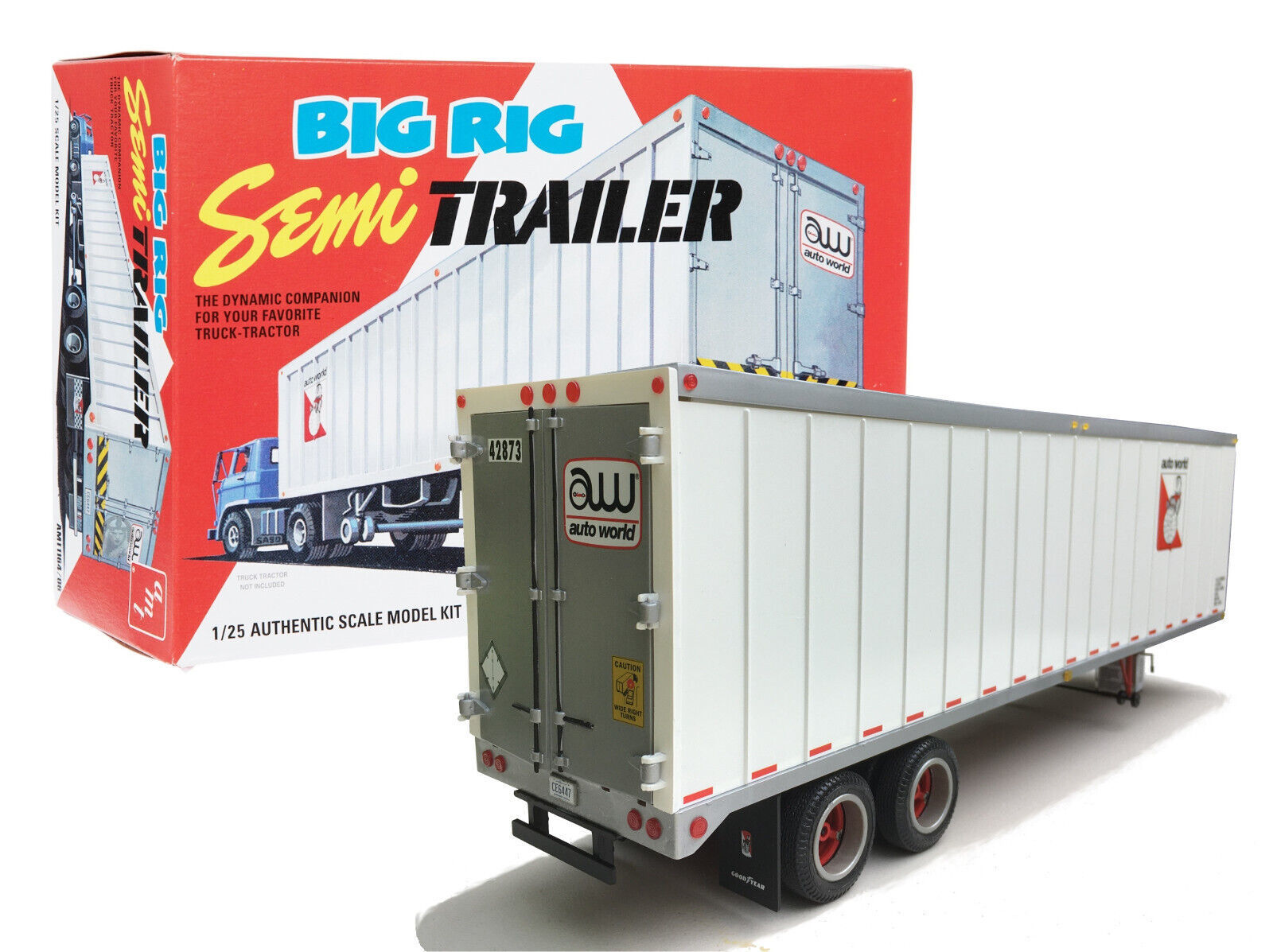 Primary image for AMT Big Rig Semi Trailer with 2 Pallets 2-In-1 1:25 Scale Model Kit NIB