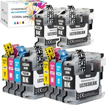 F Finders Co LC203 Ink Cartridges For Brother LC201 LC201XL LC203XL Ink To Work - £37.18 GBP