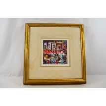 Street Scene Original Painting by Ron Bond Canvas Framed Artwork Vancouver WA - £38.52 GBP