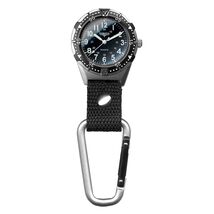 Dakota Backpacker Clip Pocket Watch w/ Carabiner Strap Tactical Black Ge... - $55.95