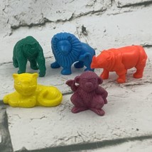 Tootsie Toys Rubber Animal Figures Safari Zoo Lion Rhino Gorilla #6 - £9.34 GBP