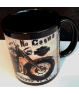 Harley Davidson mug /coffee cup black with picture of a bike - $9.85