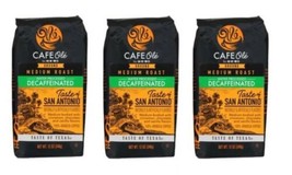 Cafe Ole Taste of Texas San Antonio Ground DECAF Coffee 12 oz. (Pack of 3) - £39.08 GBP