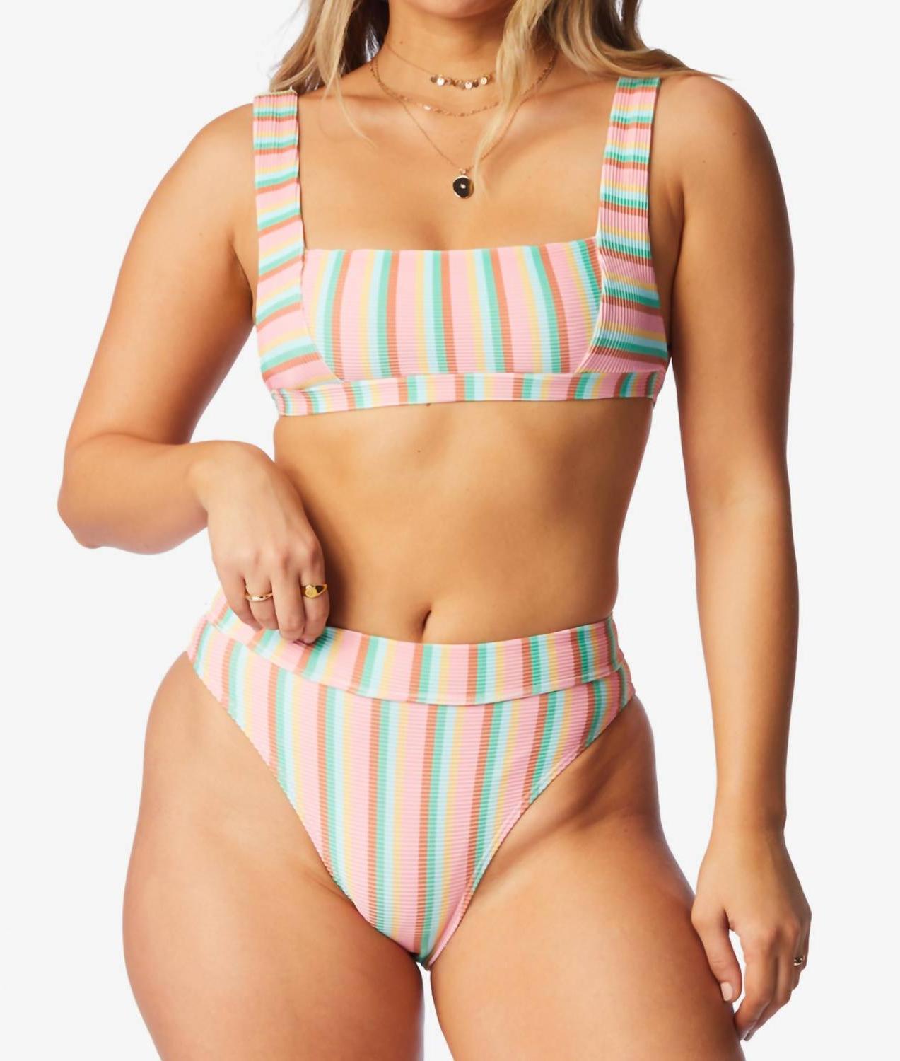 Billabong island glow tanlines tank bikini size L - $46.53