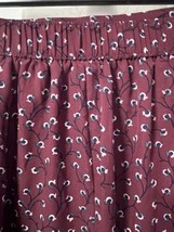 Old Navy Skirt Womens Burgundy Floral Pleated Mini Lined Pull On Med - $6.93