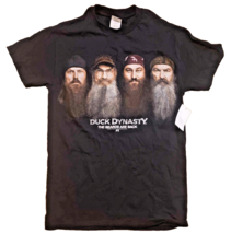 DUCK DYNASTY Unisex The Beards Are Back Black TShirt Top Cotton SMALL NE... - £12.63 GBP