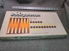 Vintage Backgammon game Whitman 1973 In original box. Complete - £5.98 GBP