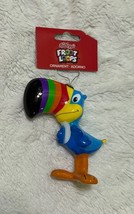 Kellogg&#39;s Froot Loops Cereal Toucan Sam Decoupage Christmas Novelty Ornament NEW - £11.27 GBP