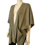 Loft Olive Green Sleeveless Open Cardigan/Shawl Size M/L - €12,26 EUR