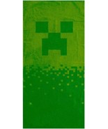 Minecraft Digital Creeper Kids Beach Towel 70x140cm - $26.72