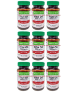 9X Bottles/18-ct People&#39;s Choice Fish Oil Omega 3 Softgels 1000 MG NEW S... - $637.32 MXN