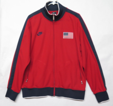 Vtg NIKE USA BASKETBALL N98 2010 Olympic Track Jacket DREAM TEAM Sz L Rare - $66.01