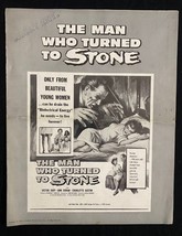 The Man Who Turned To Stone Original Pressbook 1957 - £99.62 GBP